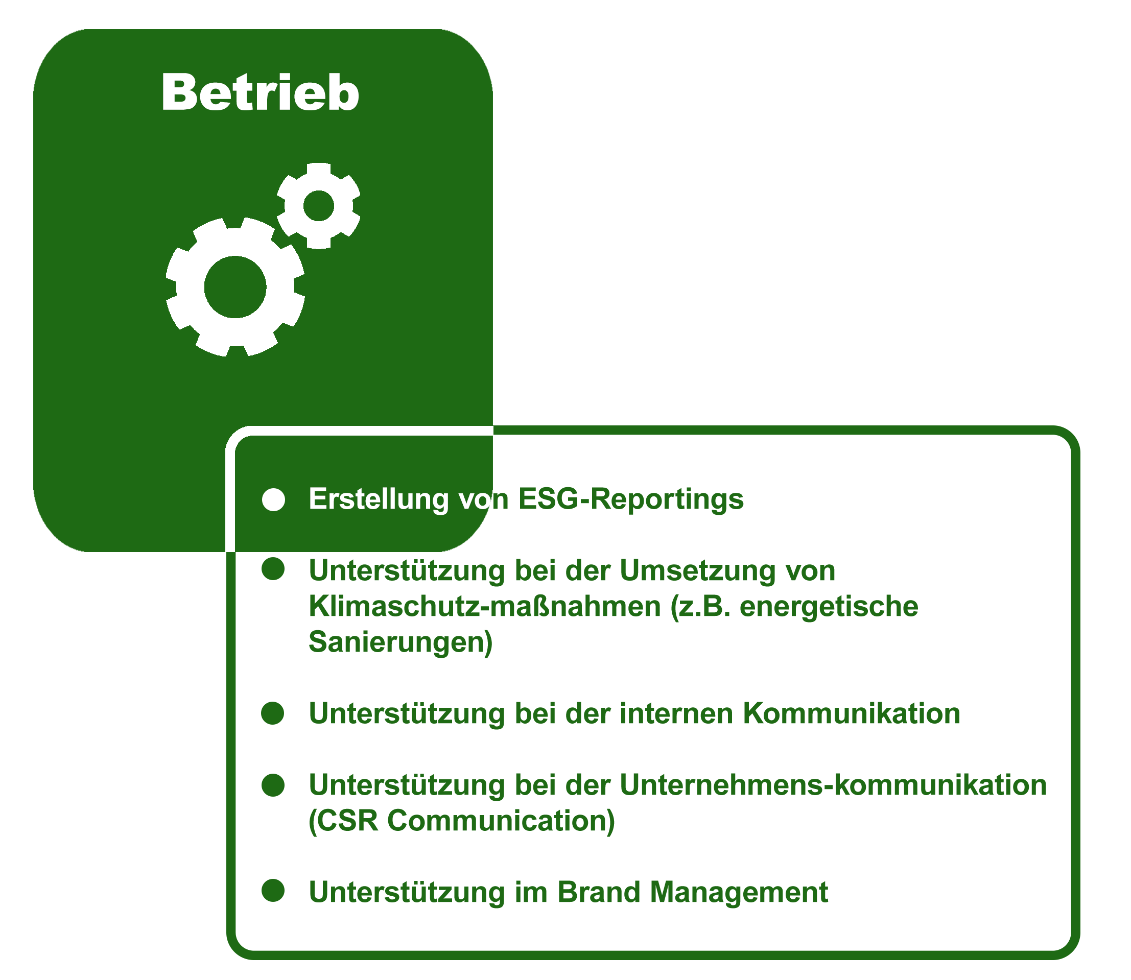 Durch professionelle ESG-Beratung zum effizienten ESG-Betrieb.